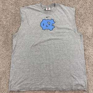 Vintage Nike Team UNC Tar Heels Sleeveless Shirt Mens XL Gray NCAA Vintage Gym